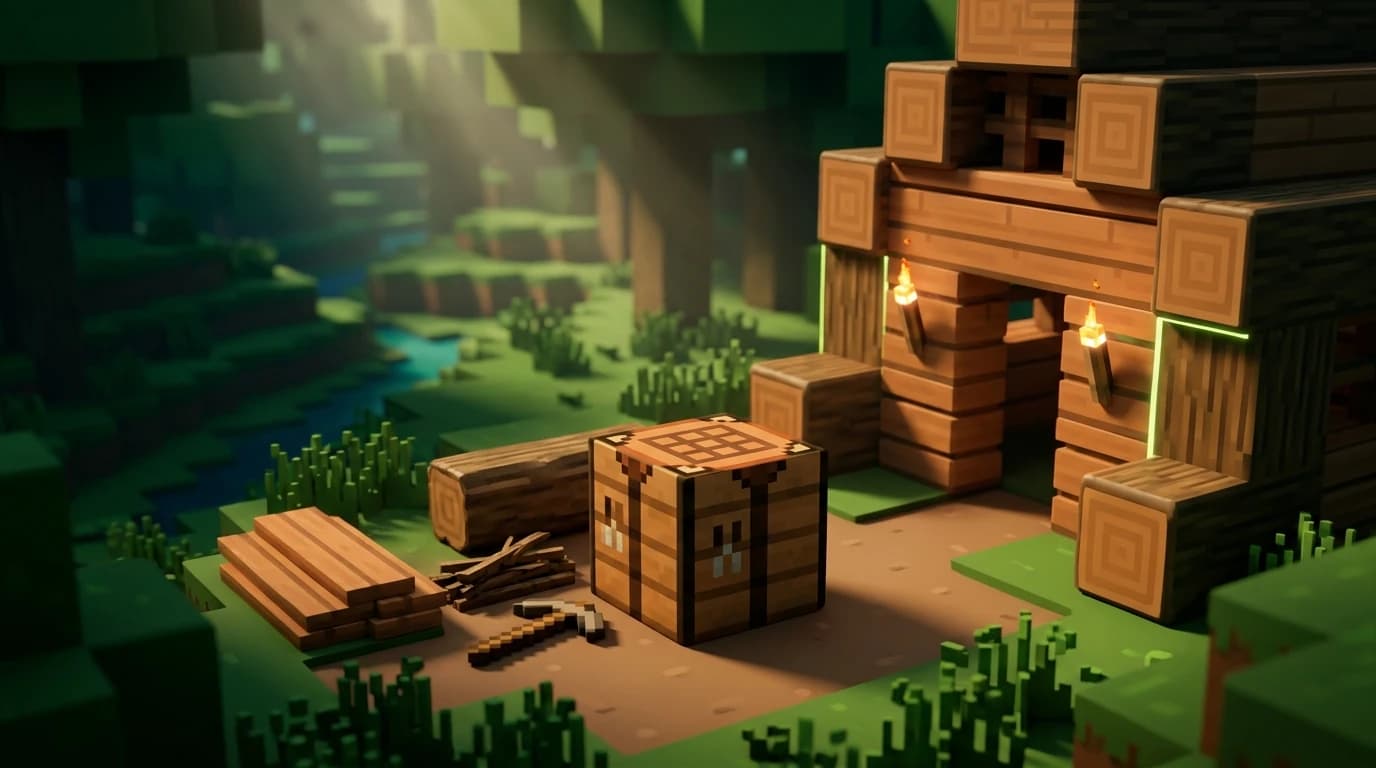 How Do I Make a Crafting Table in Minecraft?